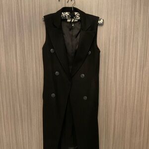 Rag & Bone long wool black vest. Size 0.